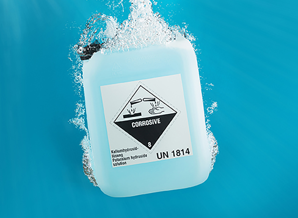 Etiketten hergestellt im UV-Inkjet-Digitaldruckverfahren für die chemische Industrie