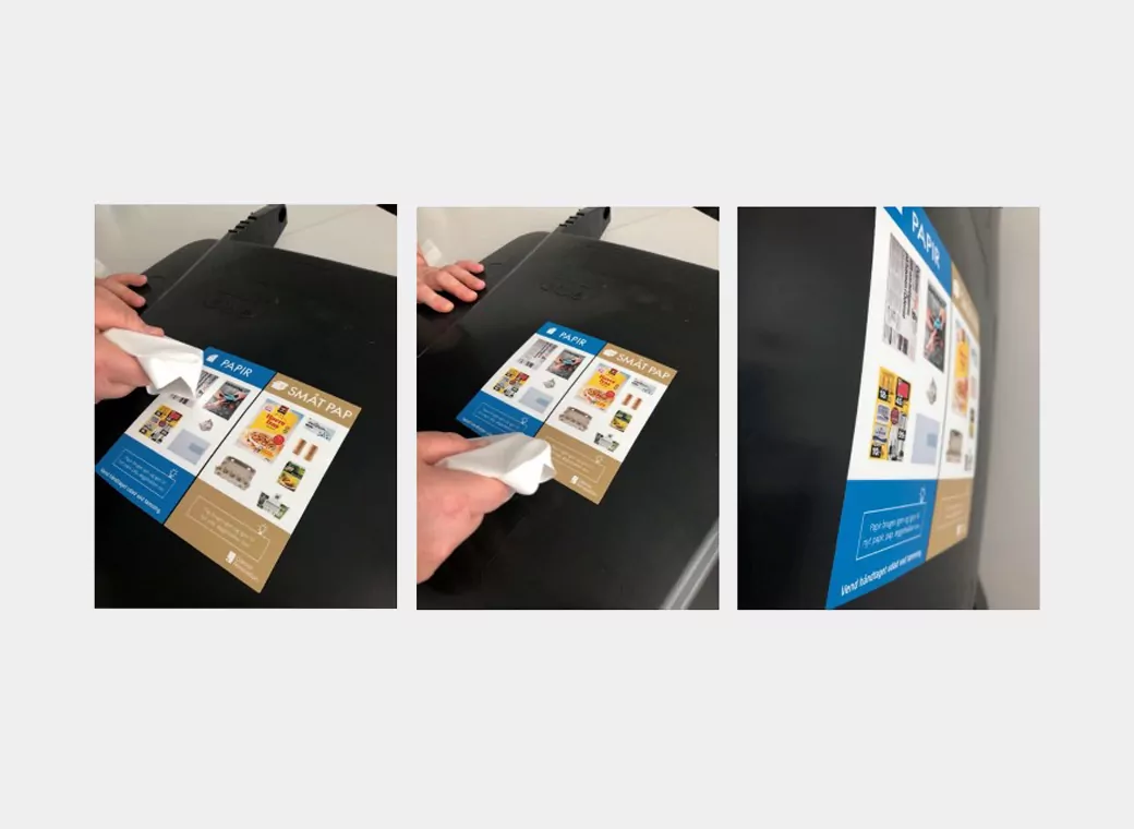 An adherence manual for the labels has also been provided to the customer.