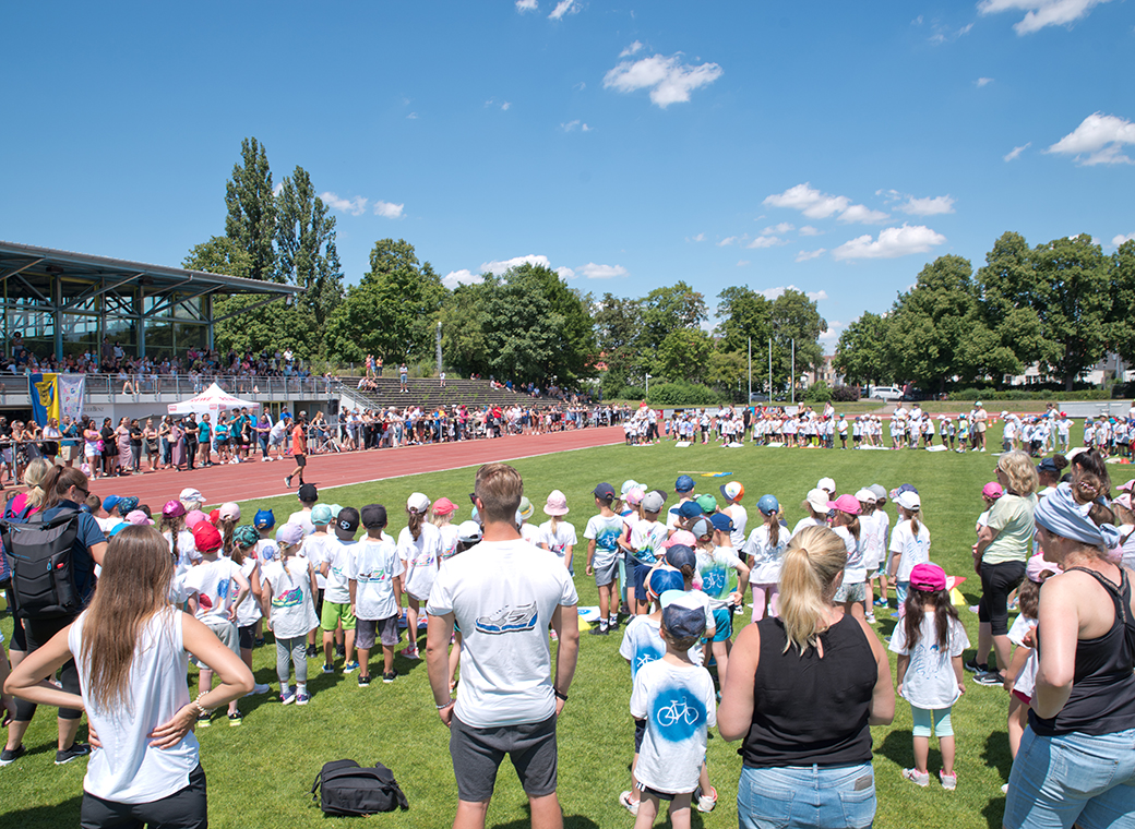 354 children and their caretakers took part in the kindergarten sports festival in Kornwestheim.