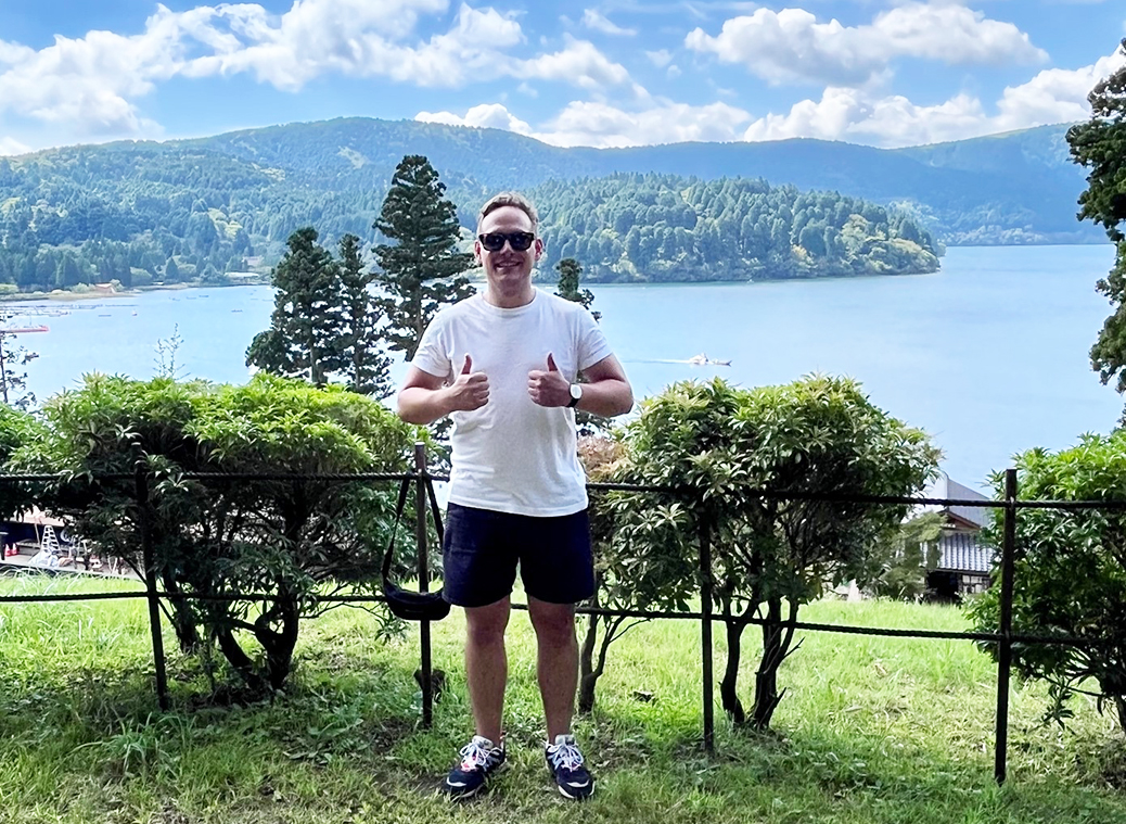 Beautiful view of Lake Ashi in the Hakone area of Kanagawa Prefecture, it was formed over 3000 years ago when the Hakone volcano erupted.