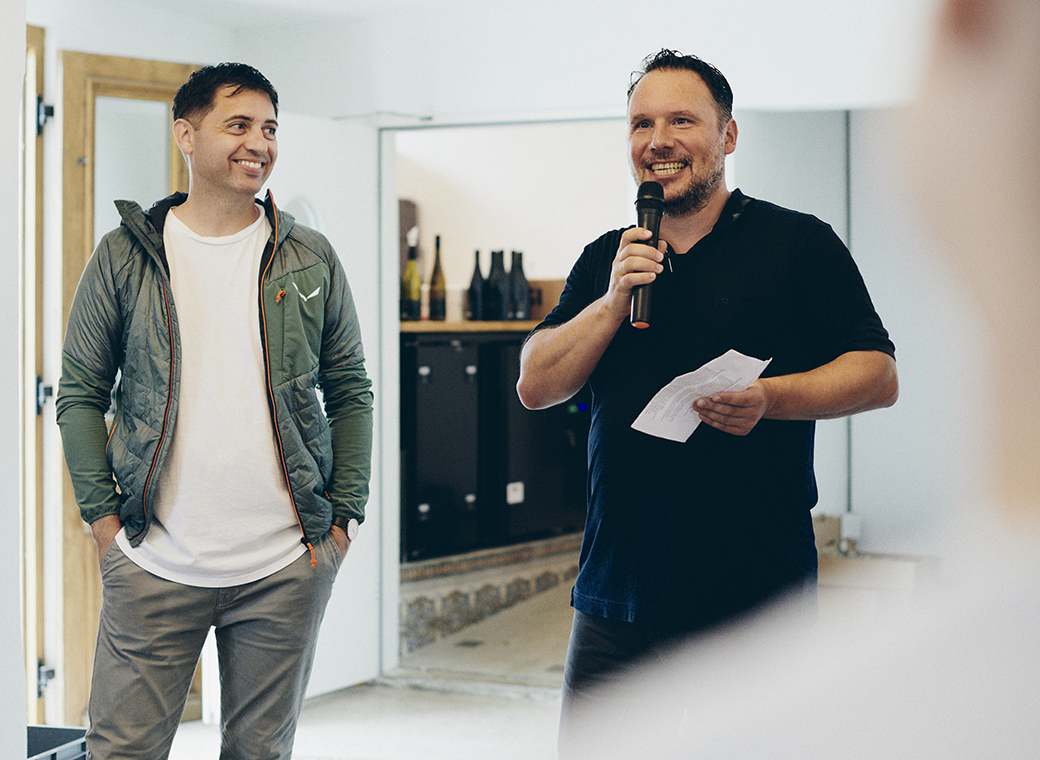 The managing partners Simon Reuter and Daniel Sugg.