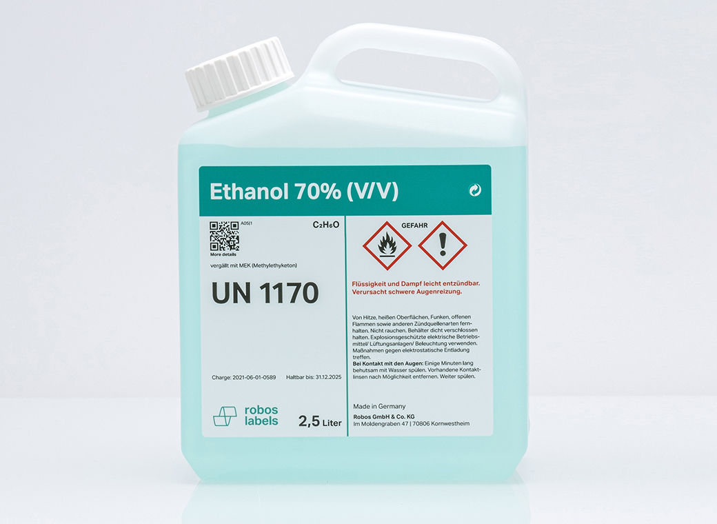 Seewasser-Etiketten zertifiziert nach BS 5609, Sektion II und III