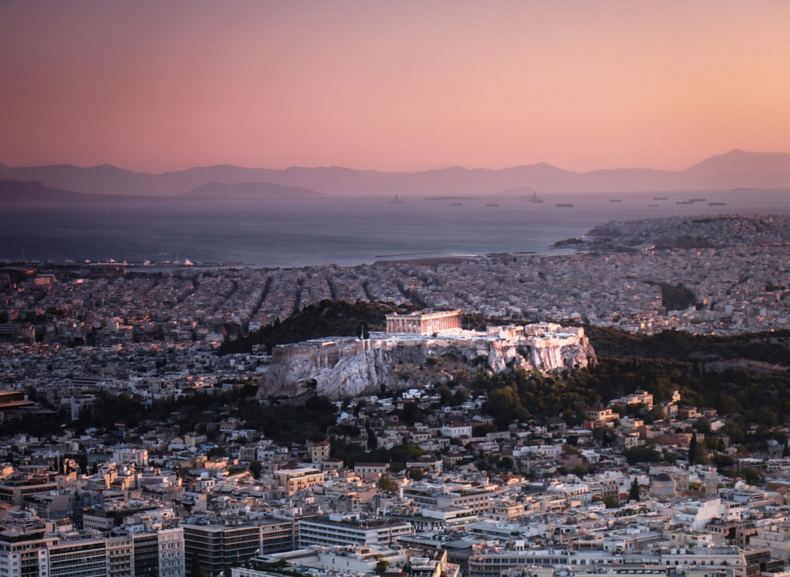 A view of the Acropolis from the window of the congress hotel. (Photo: Florian Wehde)